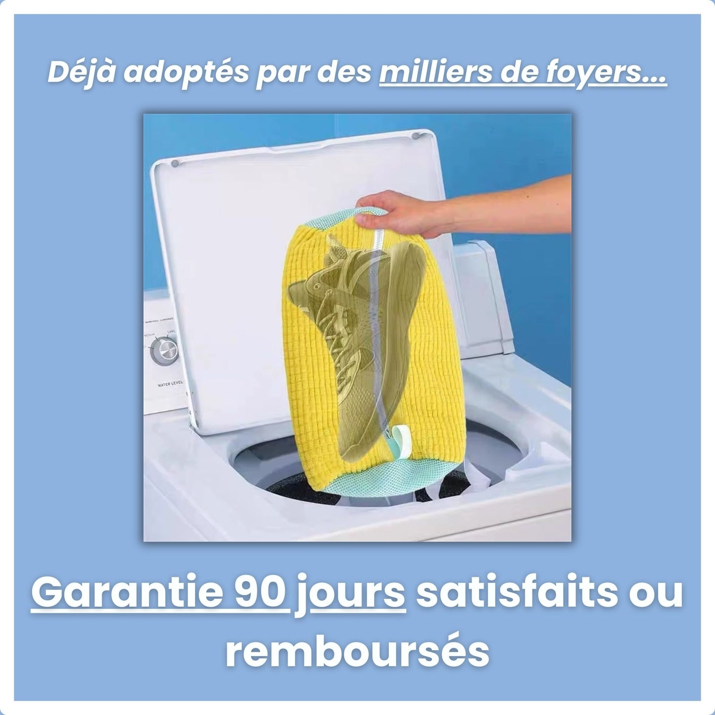 KIKCLEAN - Sac à chaussures pour machine